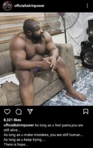  "Oga use this your muscles lead protest , the thing just de waste" - Netizens React To Recent Picture Of Celebrity Bouncer, Kelvin Powers    