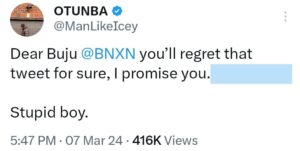 "He Needs To Publicly Apologise To Davido"- Reactions as BNXN (BUJU) throws shade at Davido (DETAIL)