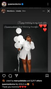 "Happy Birthday To My Lookalike" - Ini Edo Celebrates Actress, Queen Wokoma As She Turns A Year Older