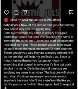 "You can't find my s*x video anywhere, because I am responsible and I wasn't desperate for money like you do" - Bobrisky replies activist, VeryDarkMan (DETAILS