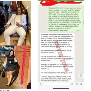 "I Want A Close Attention To My Child, So Your Fiance Is Not Seen As The Father....I'm Sorry For Any Hurt I Caused You"- Leaked Chats Between Lord Lamba & Queen Mercy Atang Surfaces (DETAIL)