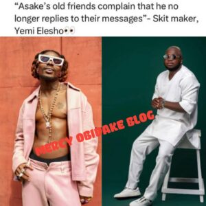 Asake's Old Friends Are Upset Because He Doesn't Reply To Their Messages Anymore - Skit Maker Yemi Elesho (DETAILS)