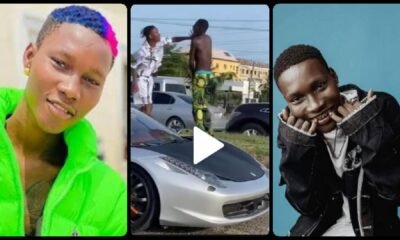 Person wey breeze wan carry dey give person blow - Netizens reacts as Zinoleesky struggles to punch the bus driver.