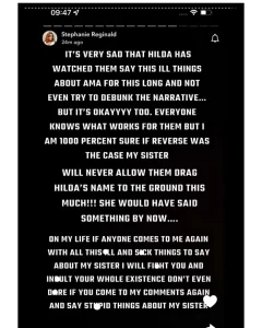 “Ama didn’t sleep with Hilda’s boyfriend. She also didn’t do jazz. I am disappointed that Hilda Baci is not defending her former bestie”- Ama Reginald Sister Cries Out(DETAIL)