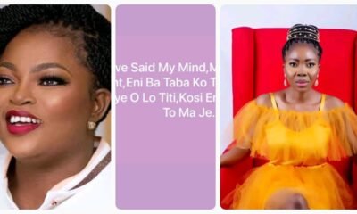 "Change Your Ways, Stop Acting....." - Jumoke's Brother Replies Funke Akindele (DETAIL)