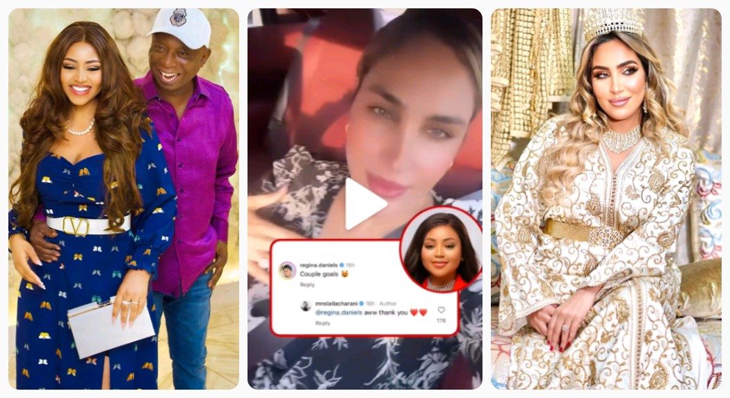 "Women H@te Polygamy But Love It With A Rich Man"- Reactions As Actress Regina Daniels Shows Support For Her Husband & Co-wife (VIDEO)