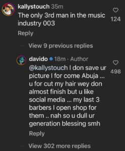 Davido And Barber; Kallystouch