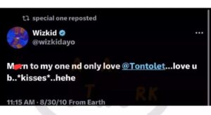 Wizkid and Tonto dikeh