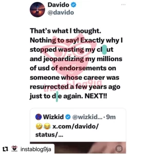 Wizkid and Davido saga