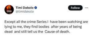 Timi Dakolo on Mohbad’s autopsy result