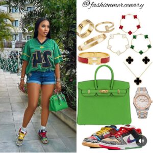 Mercy eke 100 million naira outfit