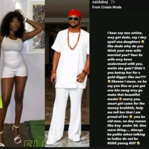 "Why Did You Think That Beautiful Model Marry You..." - Saida Boj Asks Paul Okoye After He Criticized Her For Having Price Tag For Her Body (DETAIL)
