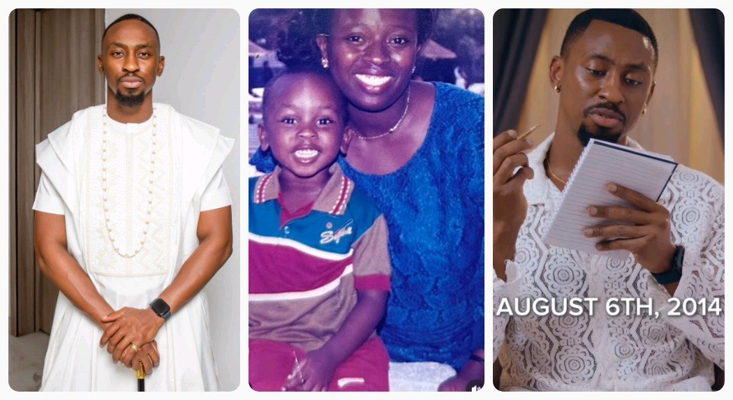 "For 21 years you equipped me with everything I need"- Saga Adeolu Pens Heartfelt Tribute To His Late Mom, Supports 10 Motherless With 100k Each (Video)