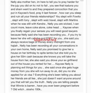 Mercy eke nelly ville audio conversation leaked