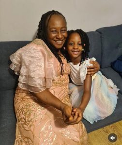 "Keep Shinning My Ogbo" Actress Patience Ozokwor Celebrates 66th Birthday with Granddaughter