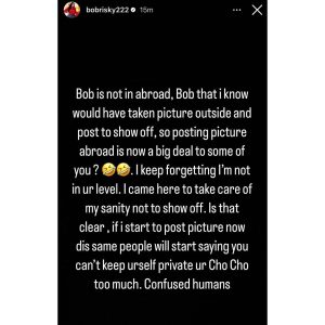 Bobrisky Praises Mystery Billionaire Lover, Hints at Life Abroad