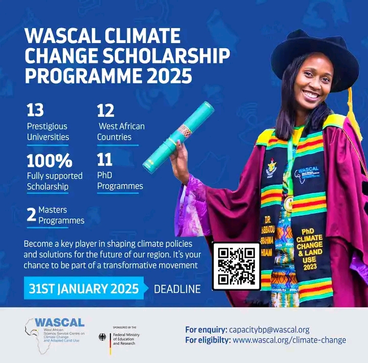 German Government WASSCAL Scholarship Program