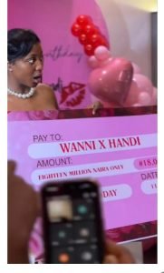 Wanni and Handi Receive 18 Million Naira and Lavish Gifts From Fans at 28th Birthday Party (VIDEO/PHOTOS)