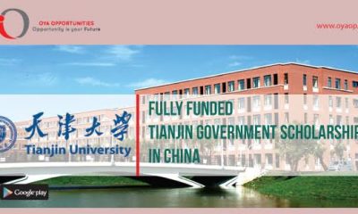 Tianjin Government Scholarship - Fully Funded Scholarship