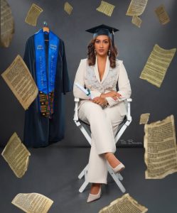 “As the first daughter in my family... I chose to work and wait and put higher education on hold to support my siblings to ensure they all go to school" - Actress, Juliet Ibrahim says as she bags her First Degree