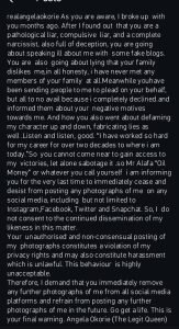 "You are a compulsive l!ar, a complete narcissist also full of deception" -Angela Okorie Slams Her Ex, 'Oil Money' ; Accuses Him Of Trying To Get Back Into Her Life
